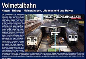 Eisenbahnmagazin Volmetalbahn