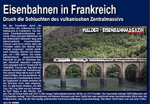 Eisenbahnmagazin: Frankreich - Zentralmassivs Cevennenbahn, La Mure Bahn, Viadukt Garabit
