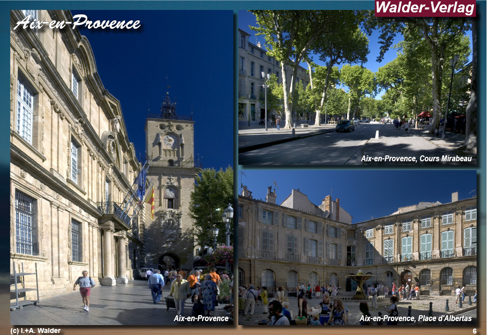 Walder-Verlag Reisetipps-Europa Karte Rhône von Genf zum Mittelmeer - Aix-en-Provence