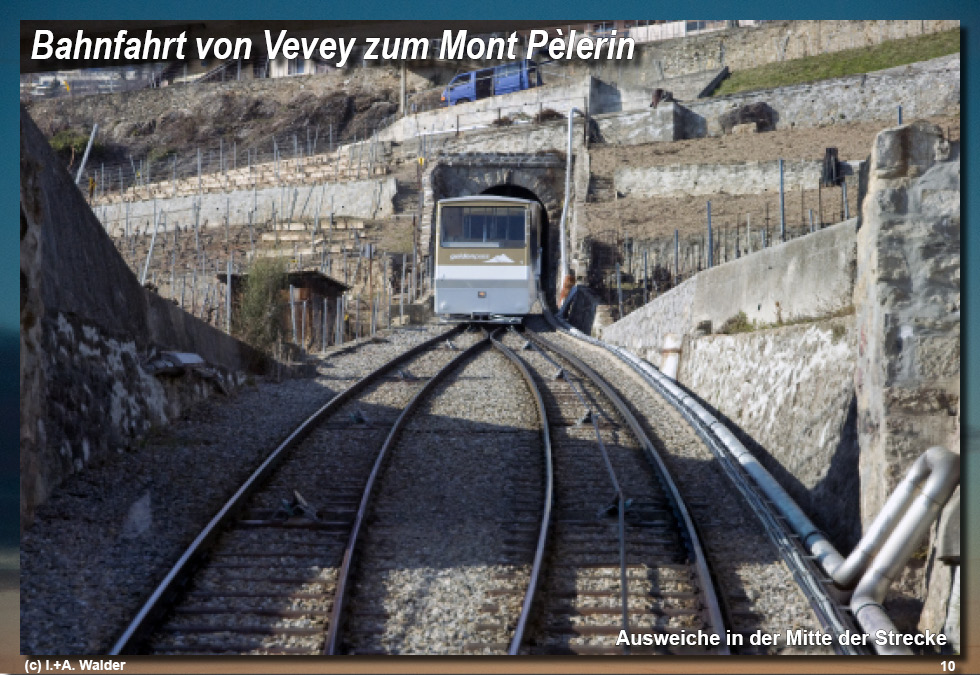 Reiseführer Standseilbahn Vevey - Mont P&egrave;lerin