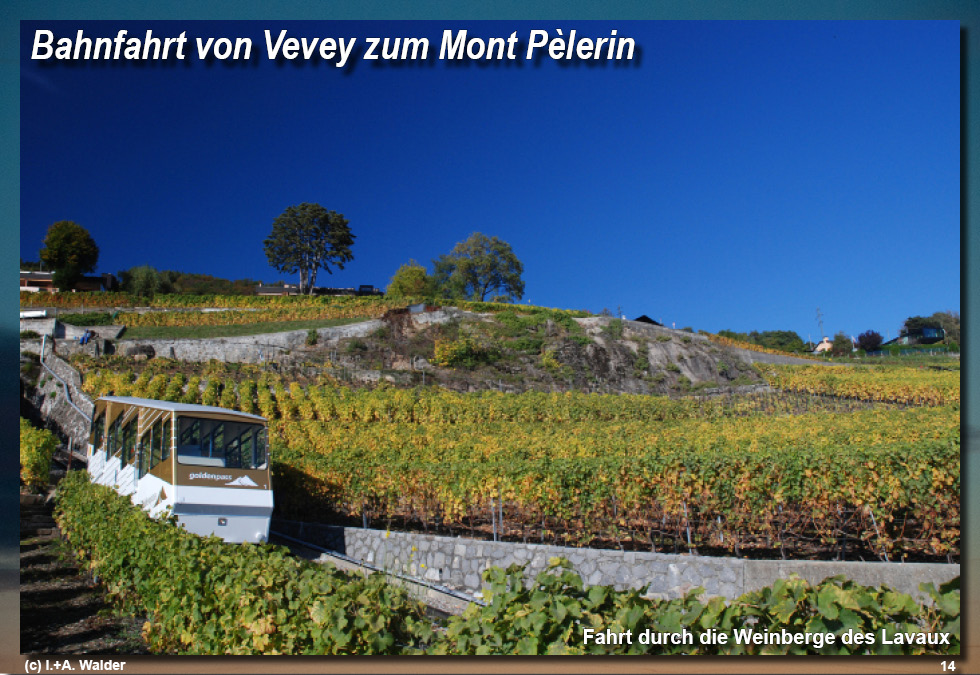 Reiseführer Standseilbahn Vevey - Mont P&egrave;lerin 