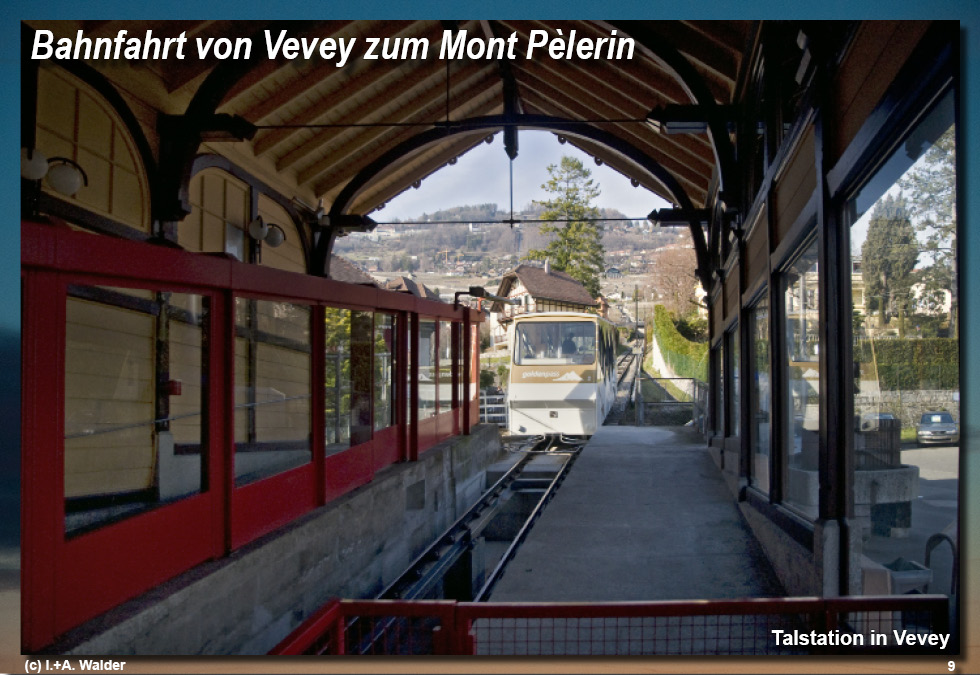 Reiseführer Standseilbahn Vevey - Mont P&egrave;lerin