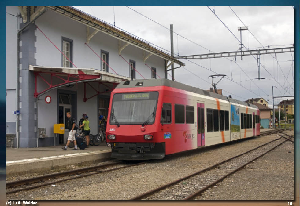 Reiseführer Yverdon - Ste-Croix Bahn