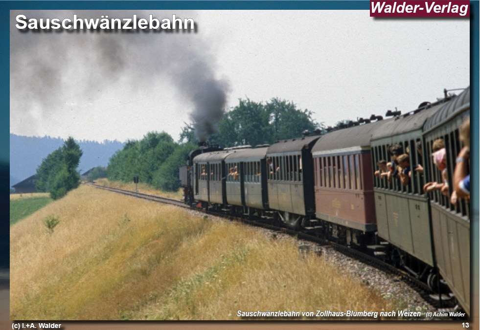 Walder-Verlag Reisetipps-Europa Reiseführer Museumsbahn Sauschwänzlebahn