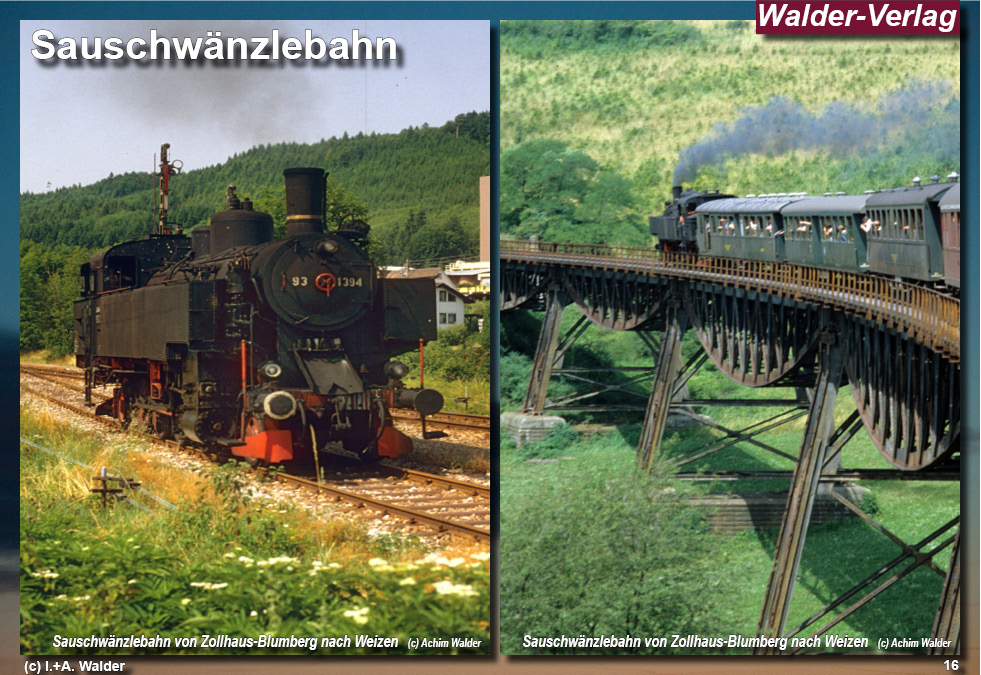 Walder-Verlag Reisetipps-Europa Reiseführer Museumsbahn Sauschwänzlebahn