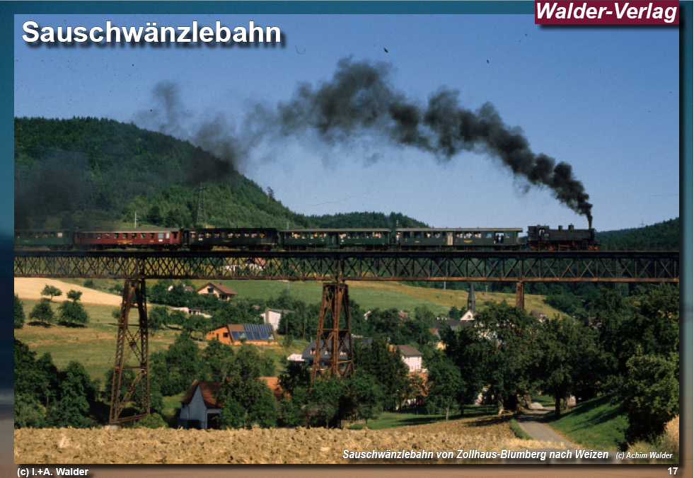 Walder-Verlag Reisetipps-Europa Reiseführer Museumsbahn Sauschwänzlebahn