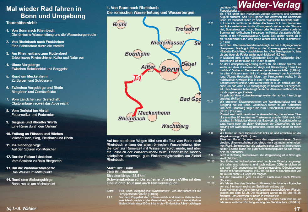 Radtouren in Bahn und Umgebung