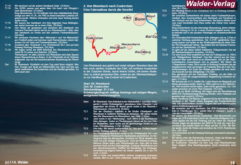 Radtouren in Bahn und Umgebung