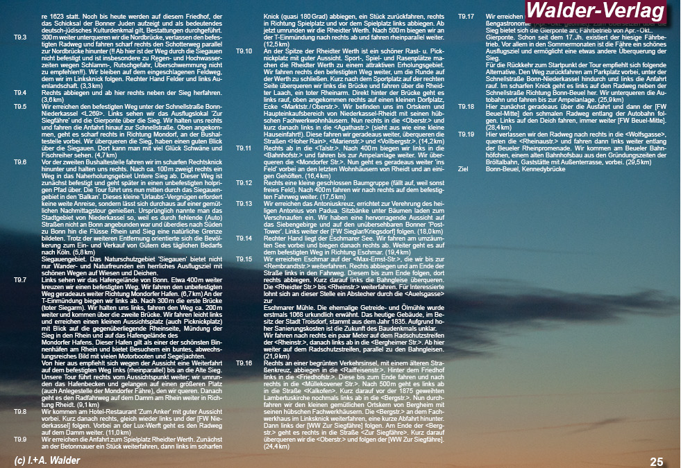 Radtouren in Bahn und Umgebung