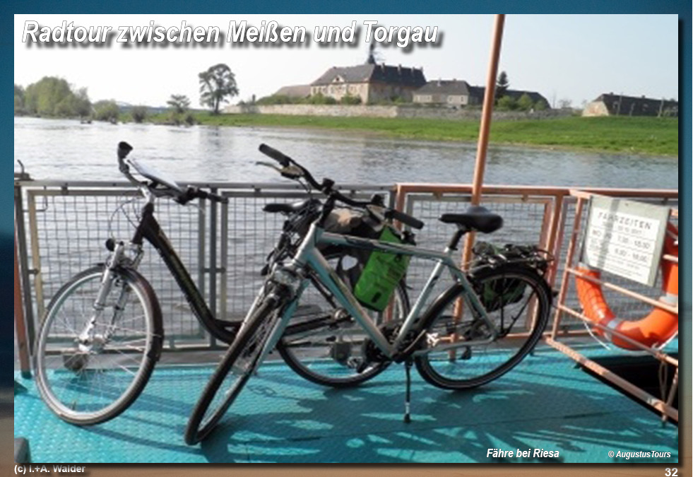 Reiseführer Elberadtour von Meißen nach Turgau Reiseführer Radtour Elbe