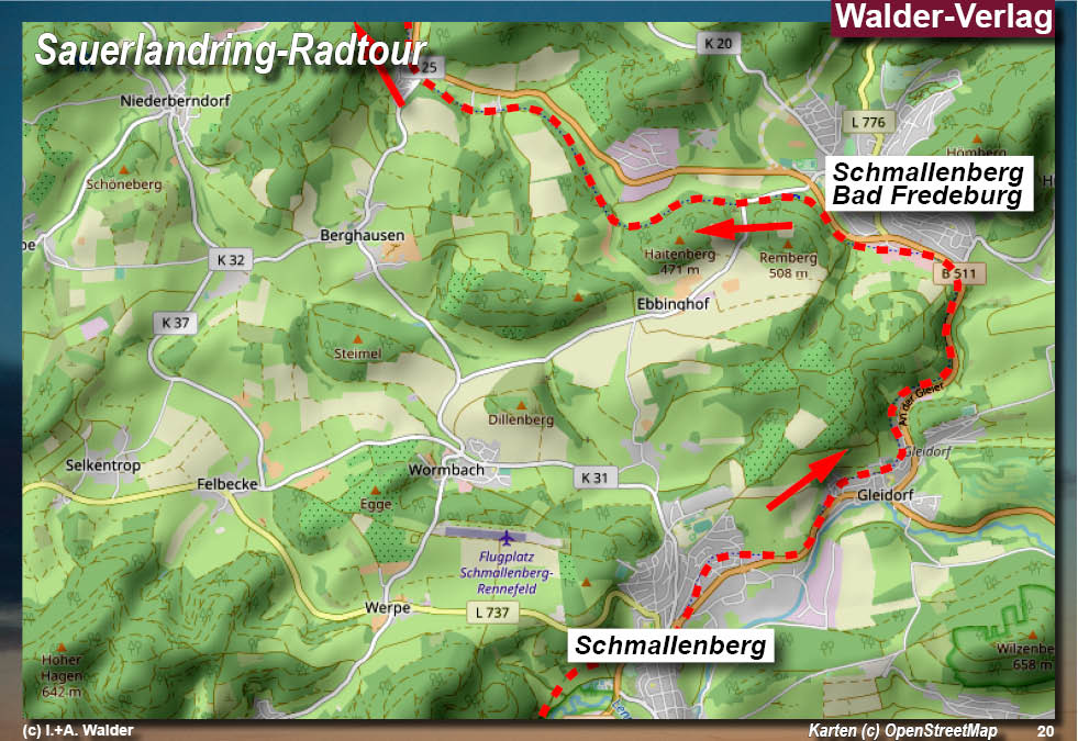 Walder-Verlag Reisetipps-Europa Radtourenführer SauerlandRadring 