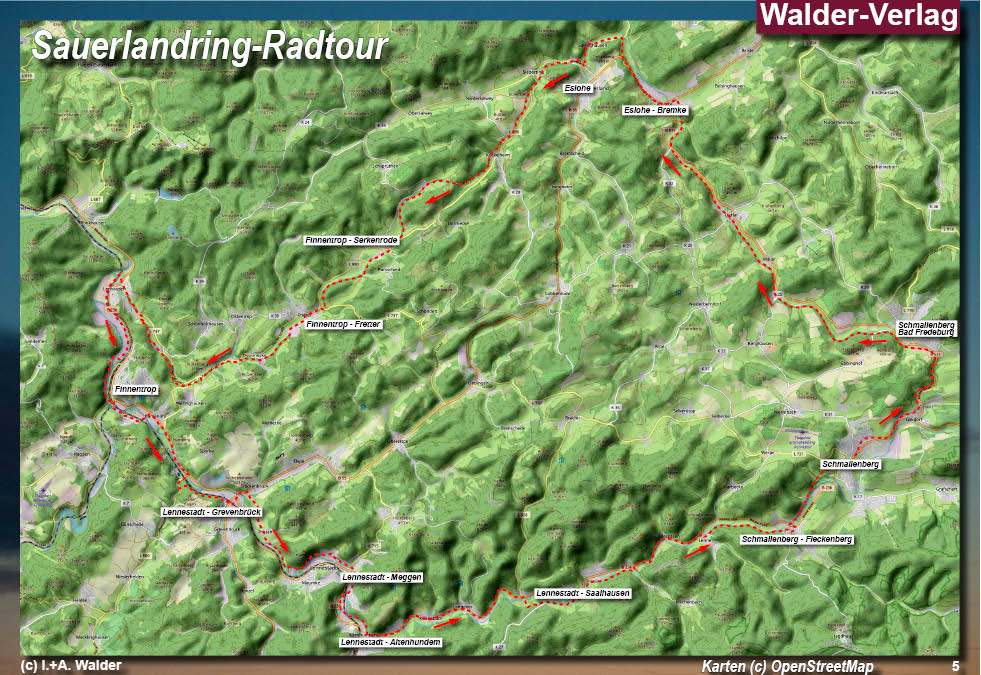 Walder-Verlag Reisetipps-Europa Radtourenführer SauerlandRadring 