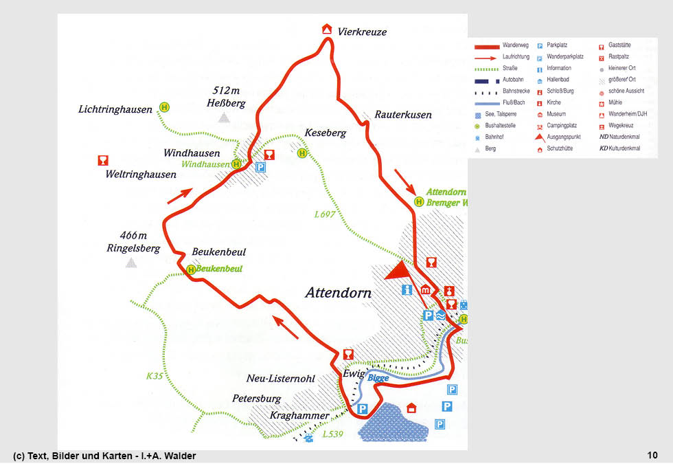 Reiseführer Wander-Tour 2 - Die Vierkreuze-Tour nach Ewig - über Windhausen und Rauterkusen