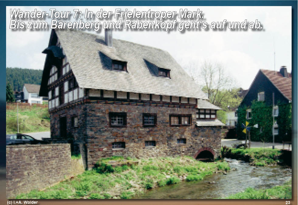 Reiseführer Wander-Tour 7 - In der Frielentroper Mark - Bis zum Bärenberg und Rabenkopf geht's auf und ab 