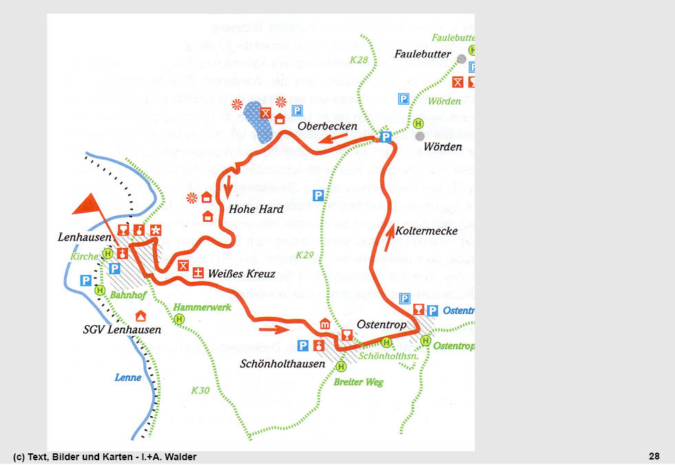 Reiseführer Wander-Tour 8 - Auf dem Finnentroper Rundwanderweg - Auf bis zum Oberbecken und wieder herunter