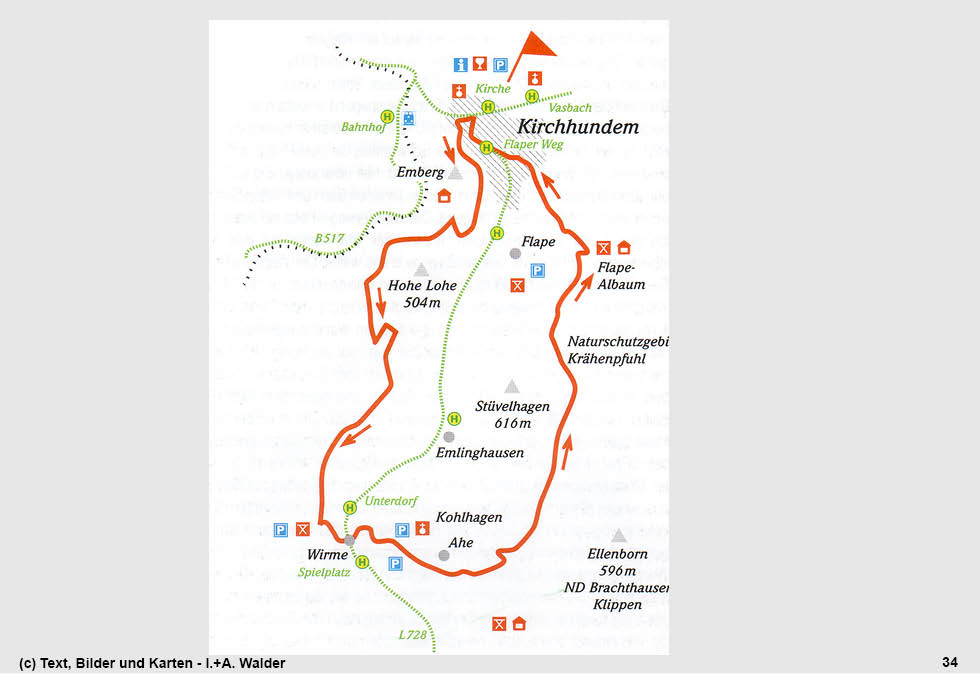 Reiseführer Wander-Tour 10 - Wo Flape und Wirmebach plätschern - Von Kirchhundem bis Kohlhagen und zurück 