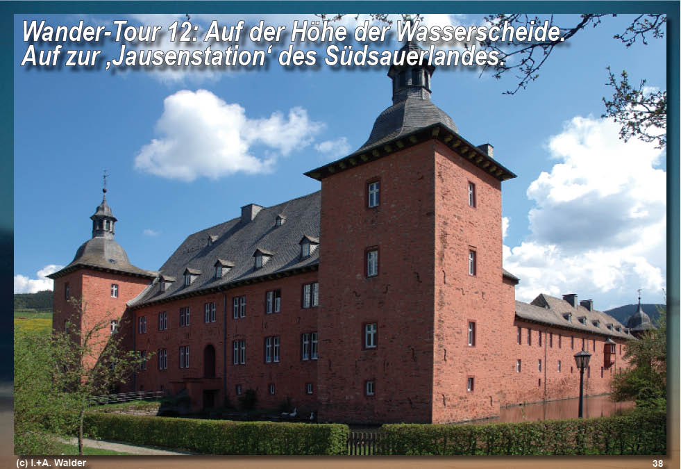 Reiseführer Wander-Tour 12 - Auf der Höhe der Wasserscheide - Auf zur 'Jausenstation' des Südsauerlandes 