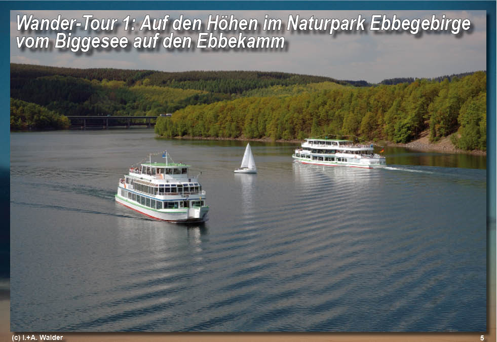 Reiseführer Wander-Tour 1 - Auf den Höhen im Naturpark Ebbegebirge - vom Biggesee auf den Ebbekamm