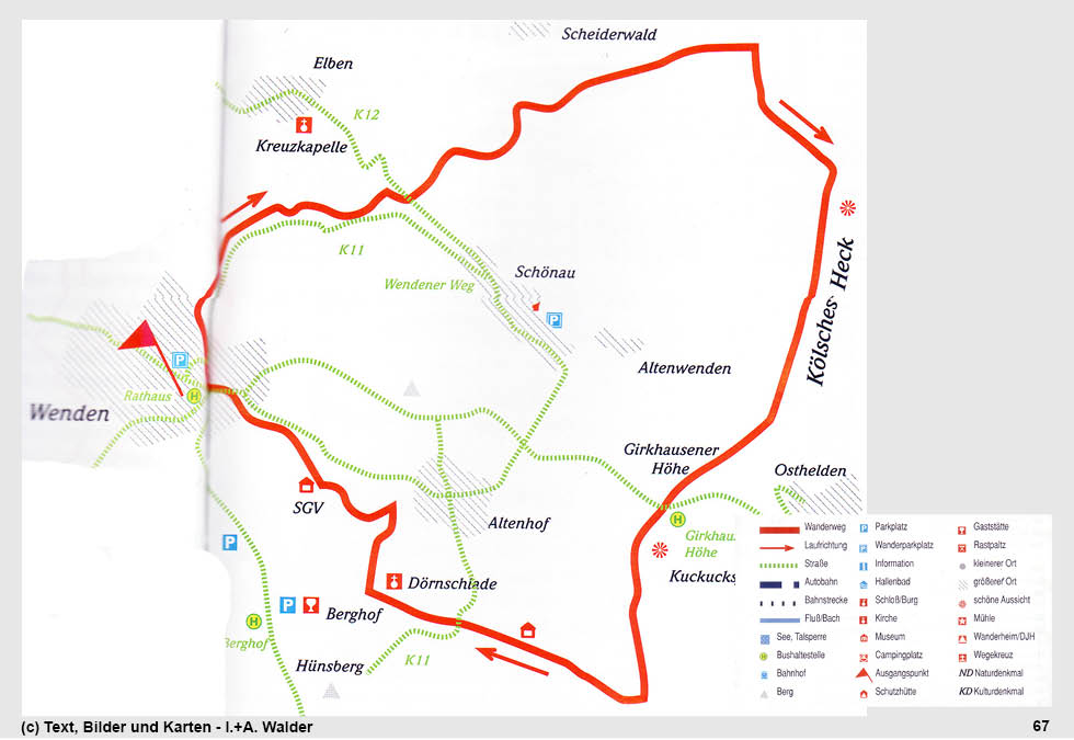 Reiseführer Wander-Tour 21 - Höhenweg Kölsches Heck - Auf dem Grenzweg der Kurkölnischen Zeit