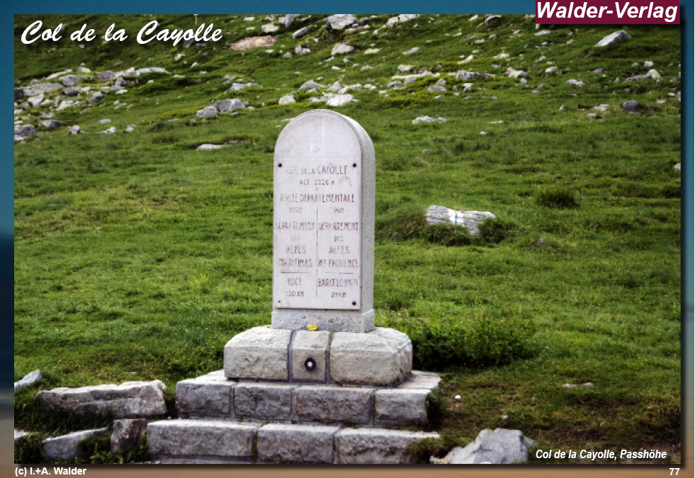 Reiseführer 'Route des Grandes Alpes Col de la Cayolle