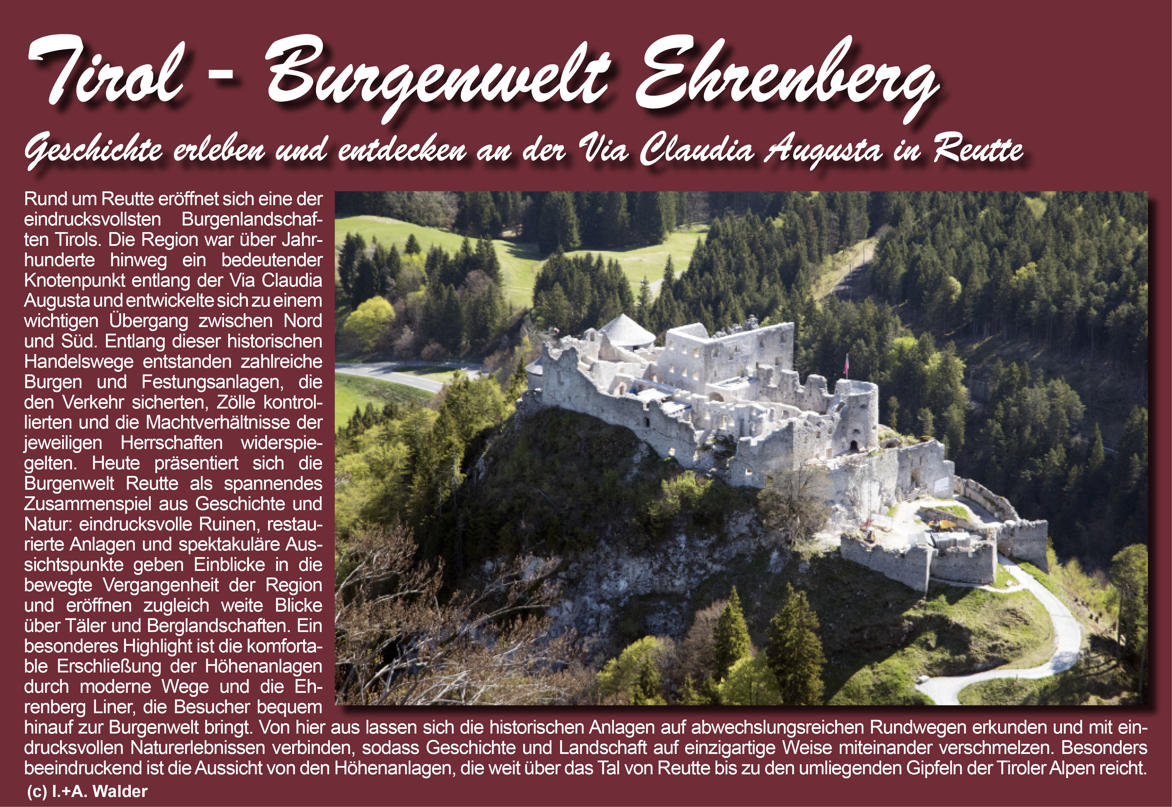 Reiseführer Burgenwelt bei Reutte in Tirol