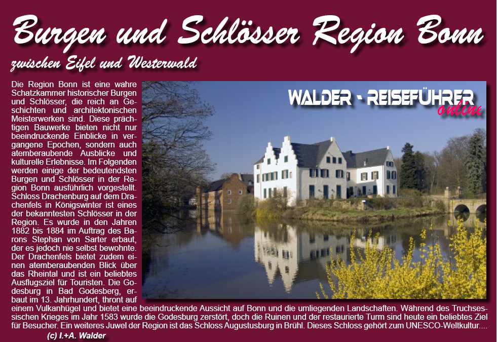 Reiseführer Burgen und Schlösser in der Region Bonn - 