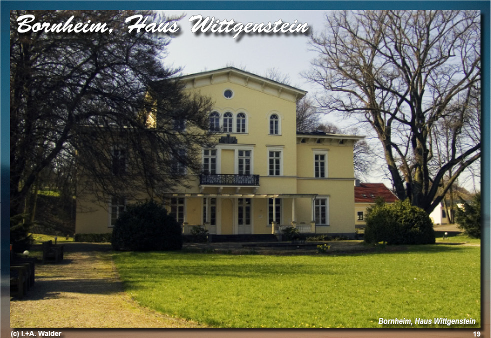 Reiseführer Burgen und Schlösser in der Region Bonn - Bornheim, Haus Wittgenstein