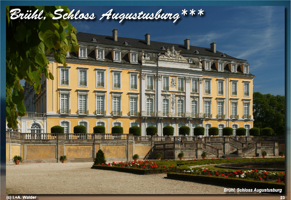 Reiseführer Burgen und Schlösser in der Region Bonn - Brühl, Schloss Augustusburg