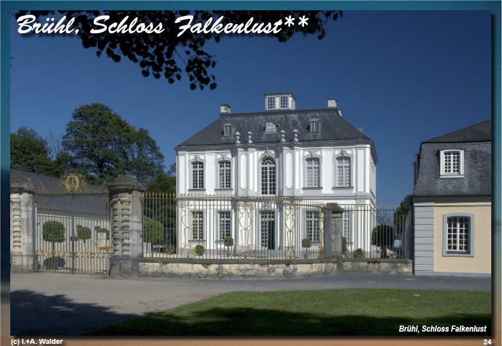 Reiseführer Burgen und Schlösser in der Region Bonn - Brühl, Schloss Falkenlust