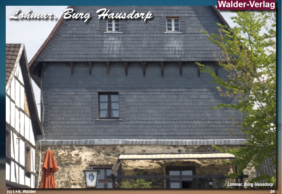 Reiseführer Burgen und Schlösser in der Region Bonn - Lohmar, Burg Hausdorp