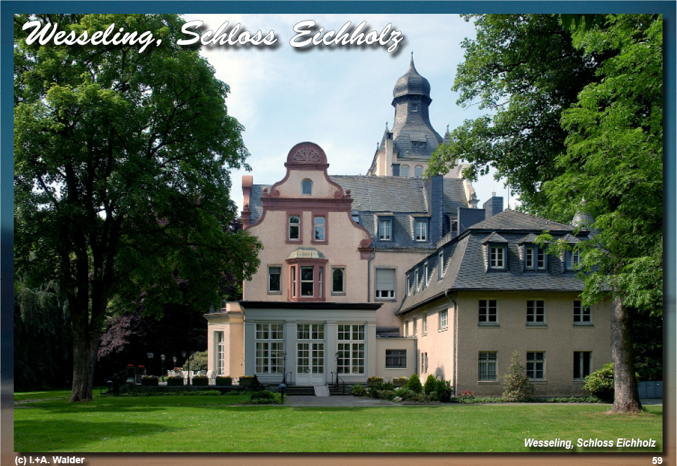 Reiseführer Burgen und Schlösser in der Region Bonn - Wesseling, Schloss Eichholz