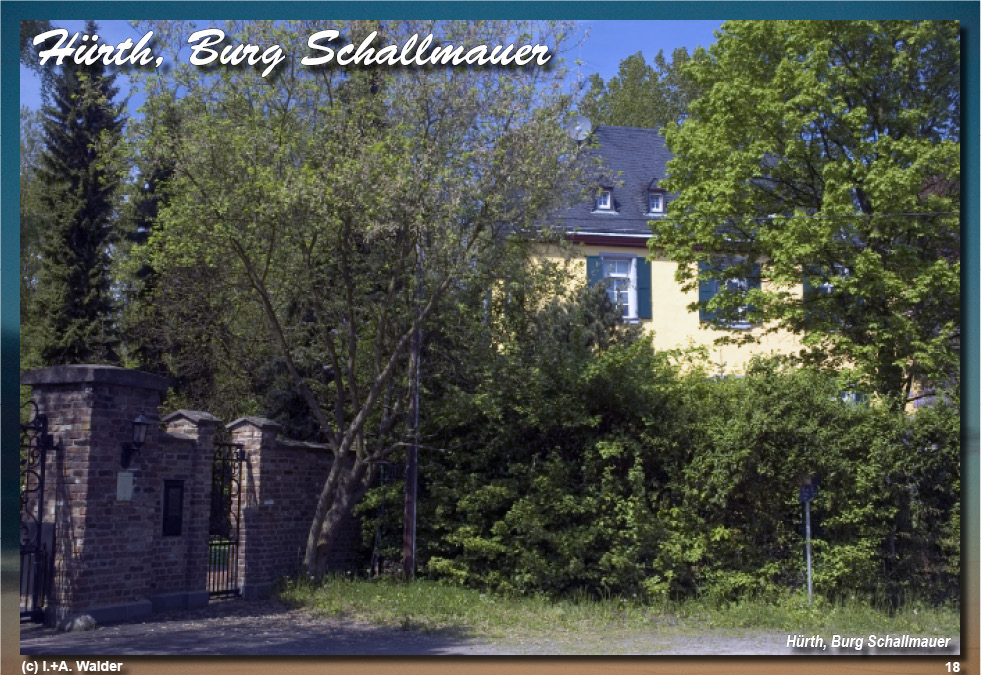 Reiseführer Burgen und Schlösser in der Region Köln - Hürth, Burg Schallmauer