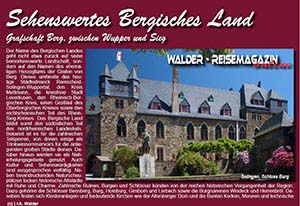 Walder-Verlag Reisetipps-Europa Online Reiseführer 'Sehenswertes im Bergischen Land'