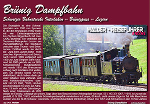 Reiseführer Brünig Dampfbahn