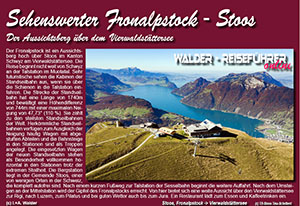 Walder-Verlag Reiseführer 'Fronalpstock in Stoos am Vierwaldstättersee'
