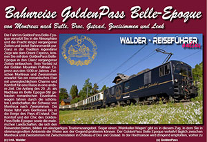 Walder-Verlag Reisetipps-Europa Bahn-Reiseführer GoldenPass-Belle-Epoque