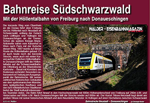 Reiseführer Höllentalbahn im Schwarzwald