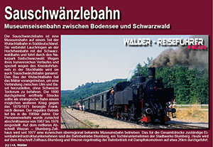 Reiseführer Sauschwänzlebahn im Schwarzwald