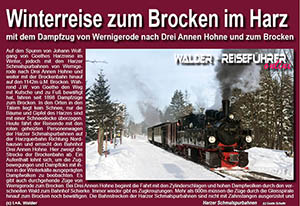 Reiseführer Winterreise zum Brocken im Harz