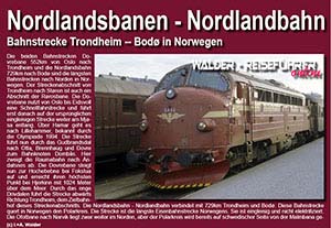 Walder-Verlag Reisetipps-Europa Bahn-Reiseführer Nordlandbahn: Trondheim -- Bodö