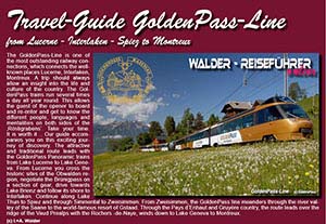 Walder-Verlag Reisetipps-Europa Travel-Guide GoldenPass-Line