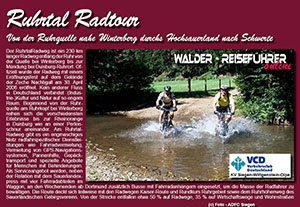 Reiseführer Radtouren Obere Ruhrtal