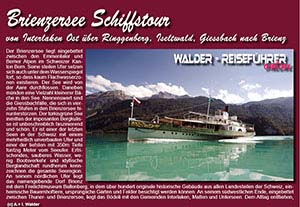 Reiseführer Brienzersee Schiffstour
