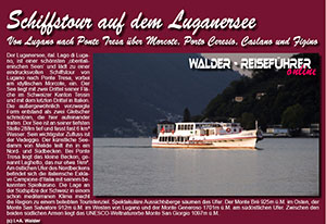 Walder-Verlag Reisetipps-Europa Reiseführer 'Schiffstour auf dem Luganersee'
