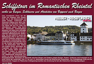 Reiseführer Schiffstour im Romantischen Rheintal