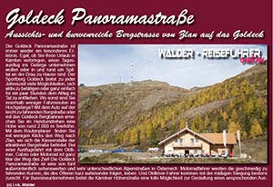 Reiseführer Goldeck Panoramastraße