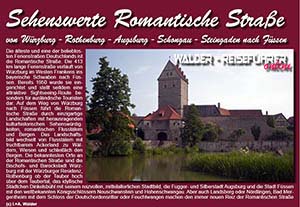 Reiseführer 'Sehenswertes entlang der Romantischen Straße' 