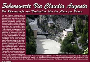 Reiseführer 'Sehenswertes entlang der Via Claudia Augusta'