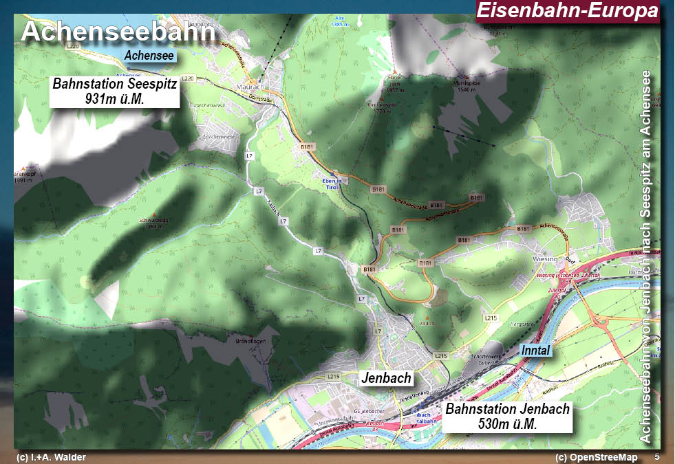 Eisenbahnmagazin: Achenseebahn - Dampfbahnstrecke von Jenbach im Inntal zum Achensee