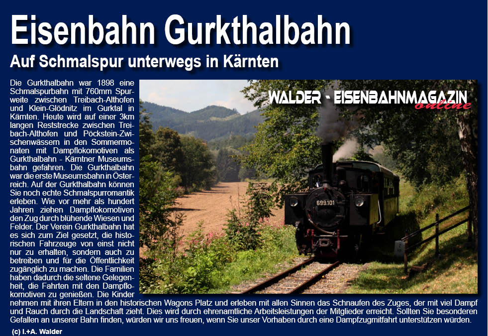 Eisenbahnmagazin Gurkthalbahn - Kärnten